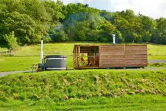 Caradoc Lodge with a wood-fired hot tub Caradoc Lodge with a wood-fired hot tub