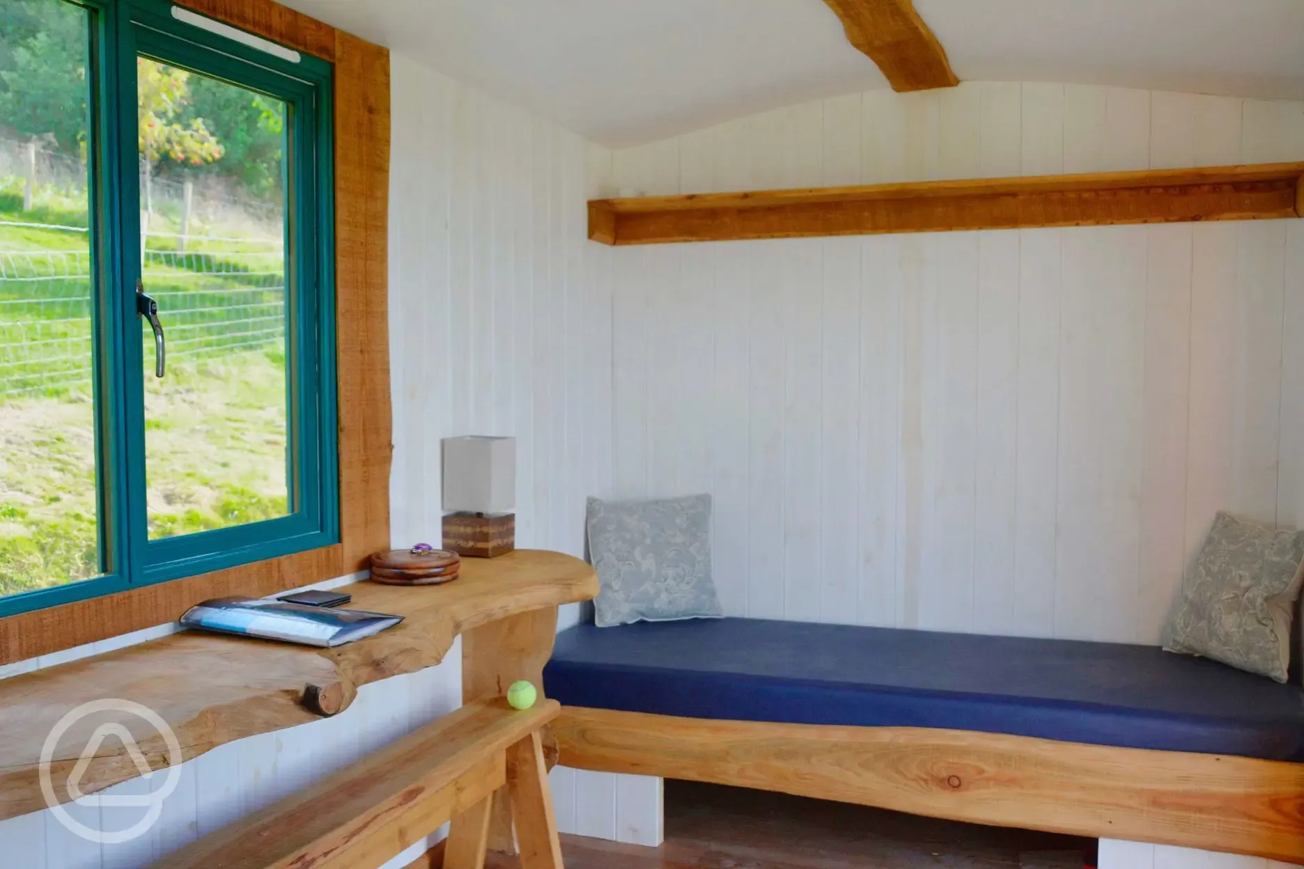 Shepherd hut interior