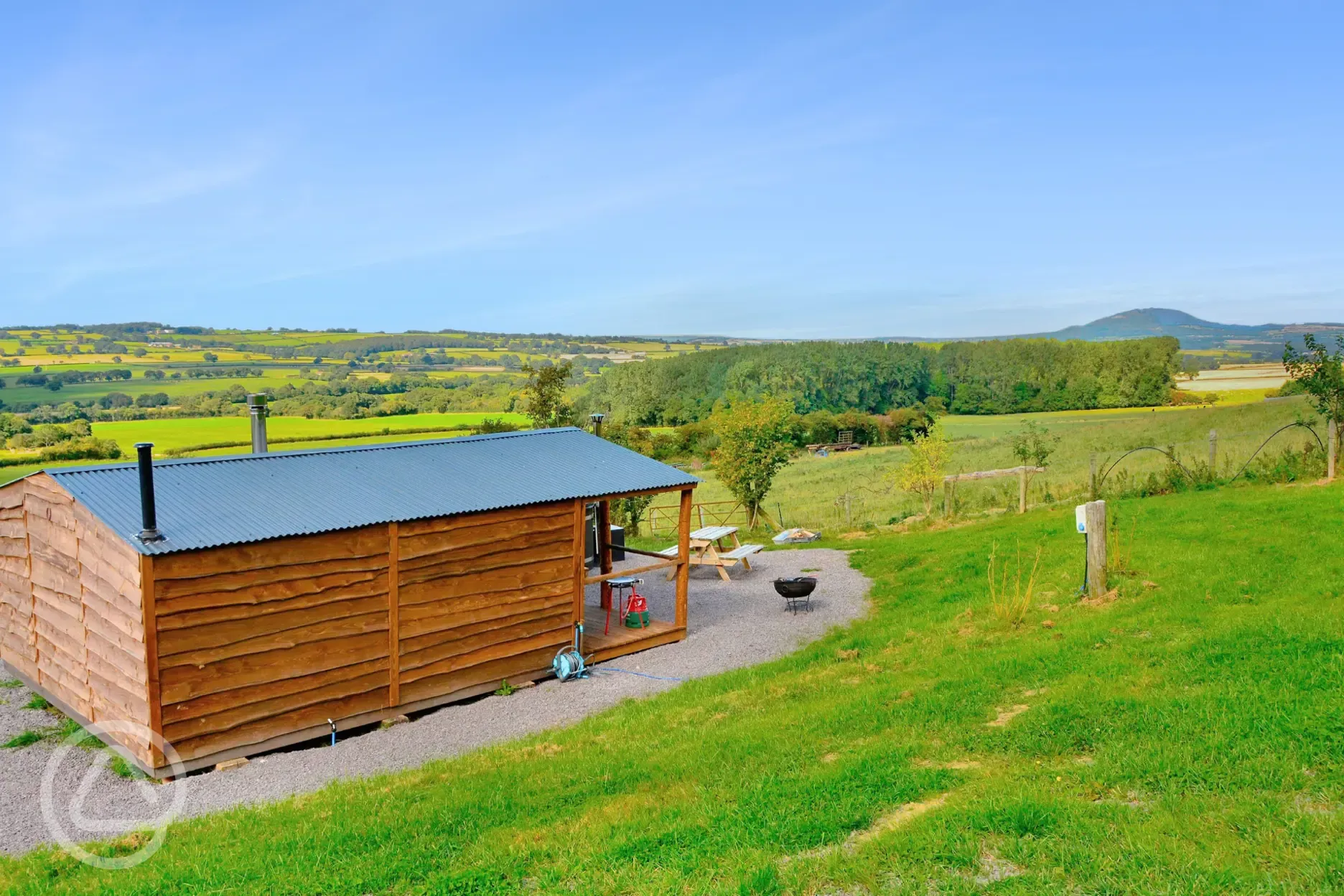 Caradoc Lodge with countryside views Caradoc Lodge with countryside views