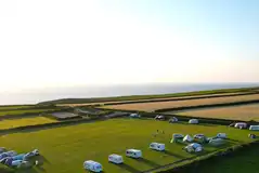 Aerial of Lower Pennycrocker Farm towards the North Cornwall Coast Aerial of Lower Pennycrocker Farm towards the North Cornwall Coast