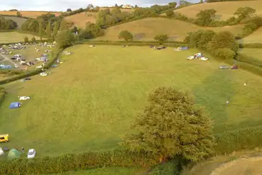 Aerial view including new camping field