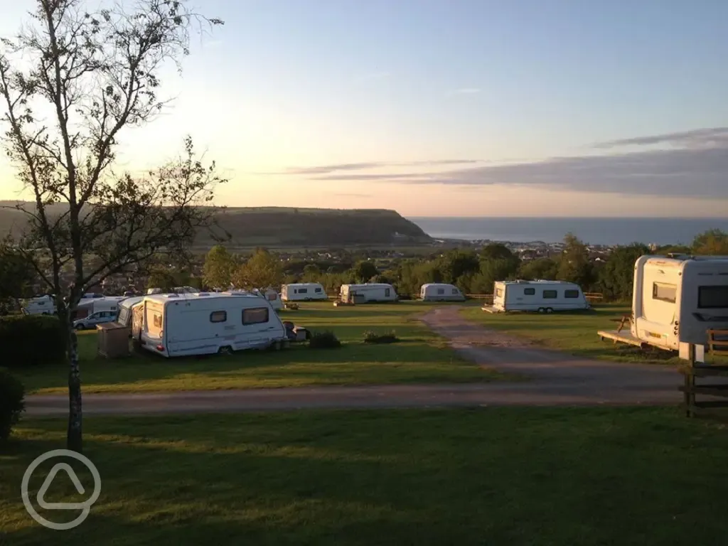 Pitches at Manor Farm Caravan and Camping Site