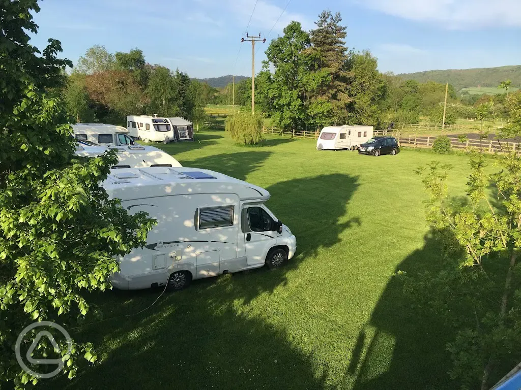 Grass touring pitches