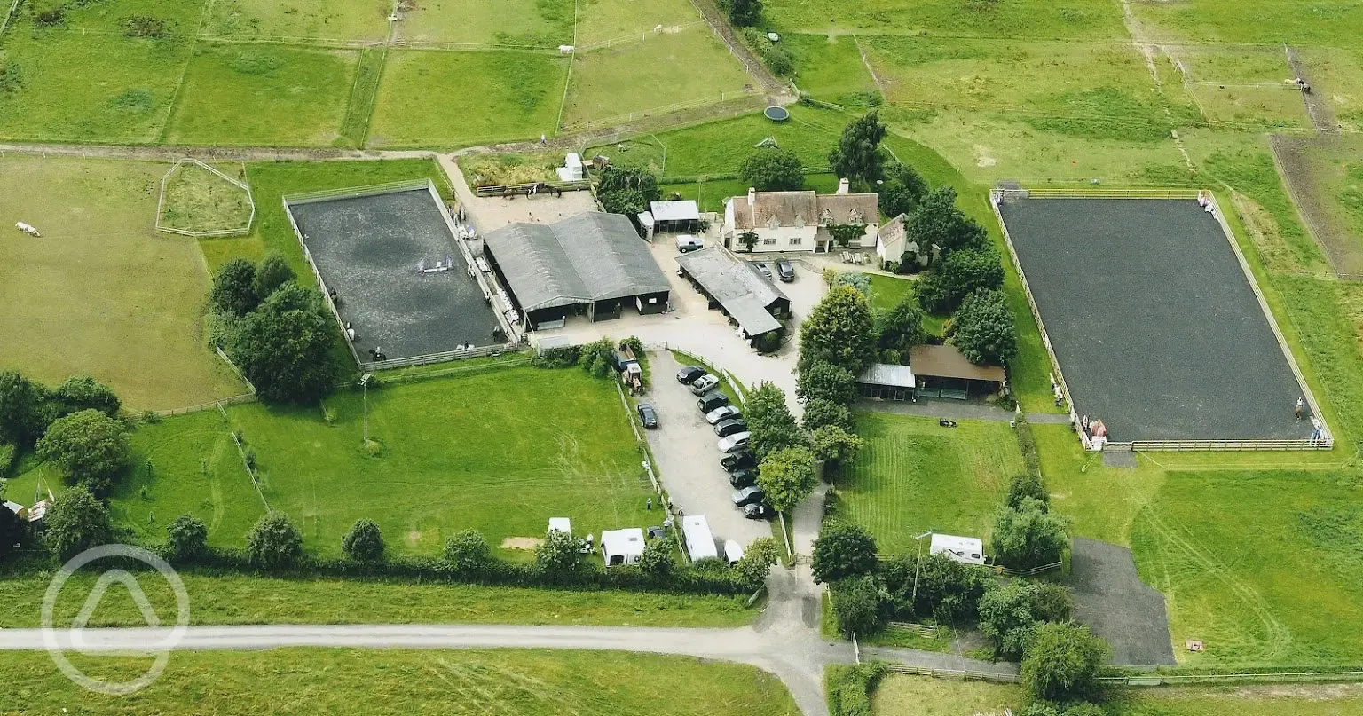Aerial view of Marlbrook Farm