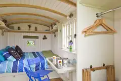 Shepherd's hut interior