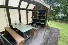 Yurt camp kitchen