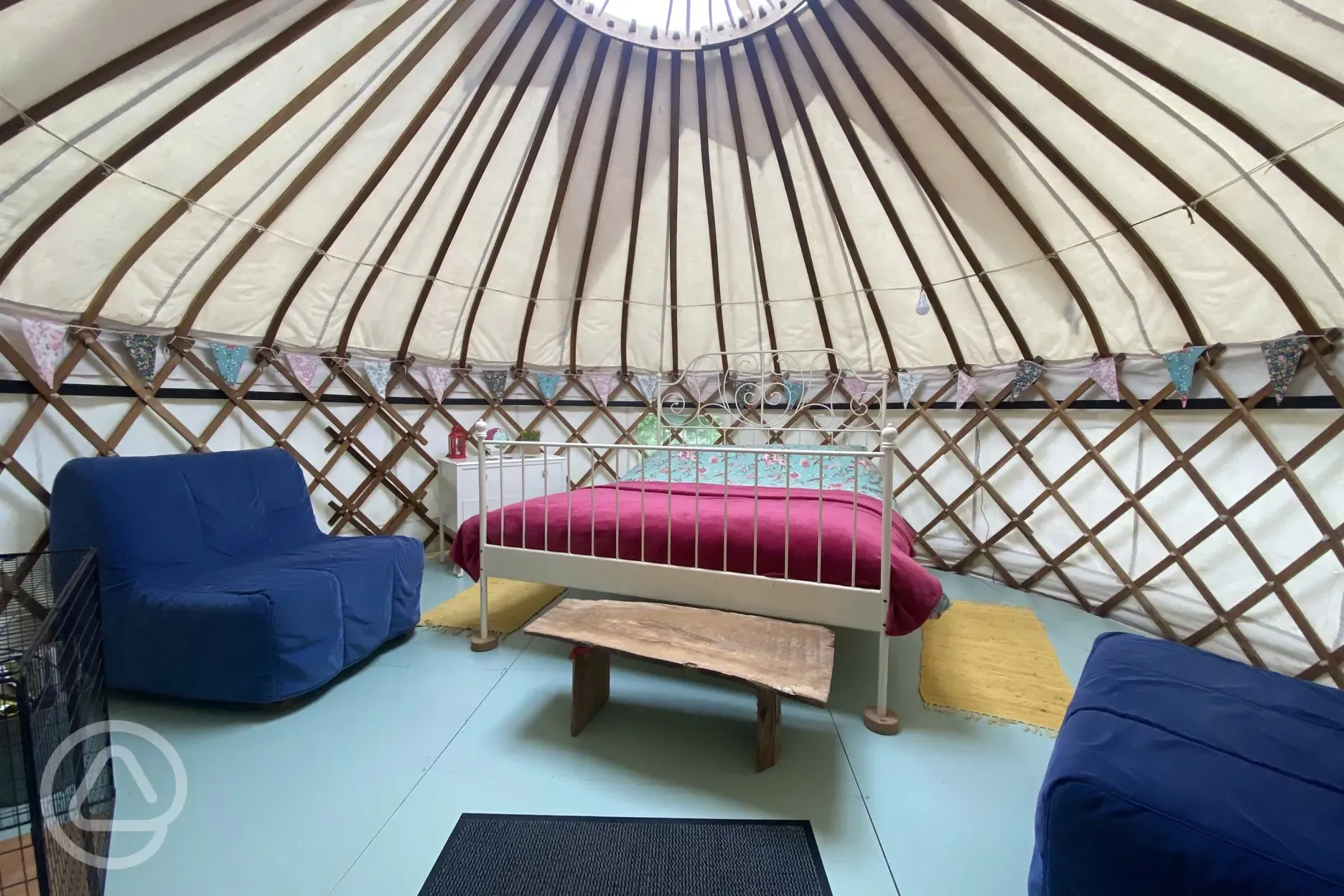 Yurt interior