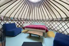 Yurt interior