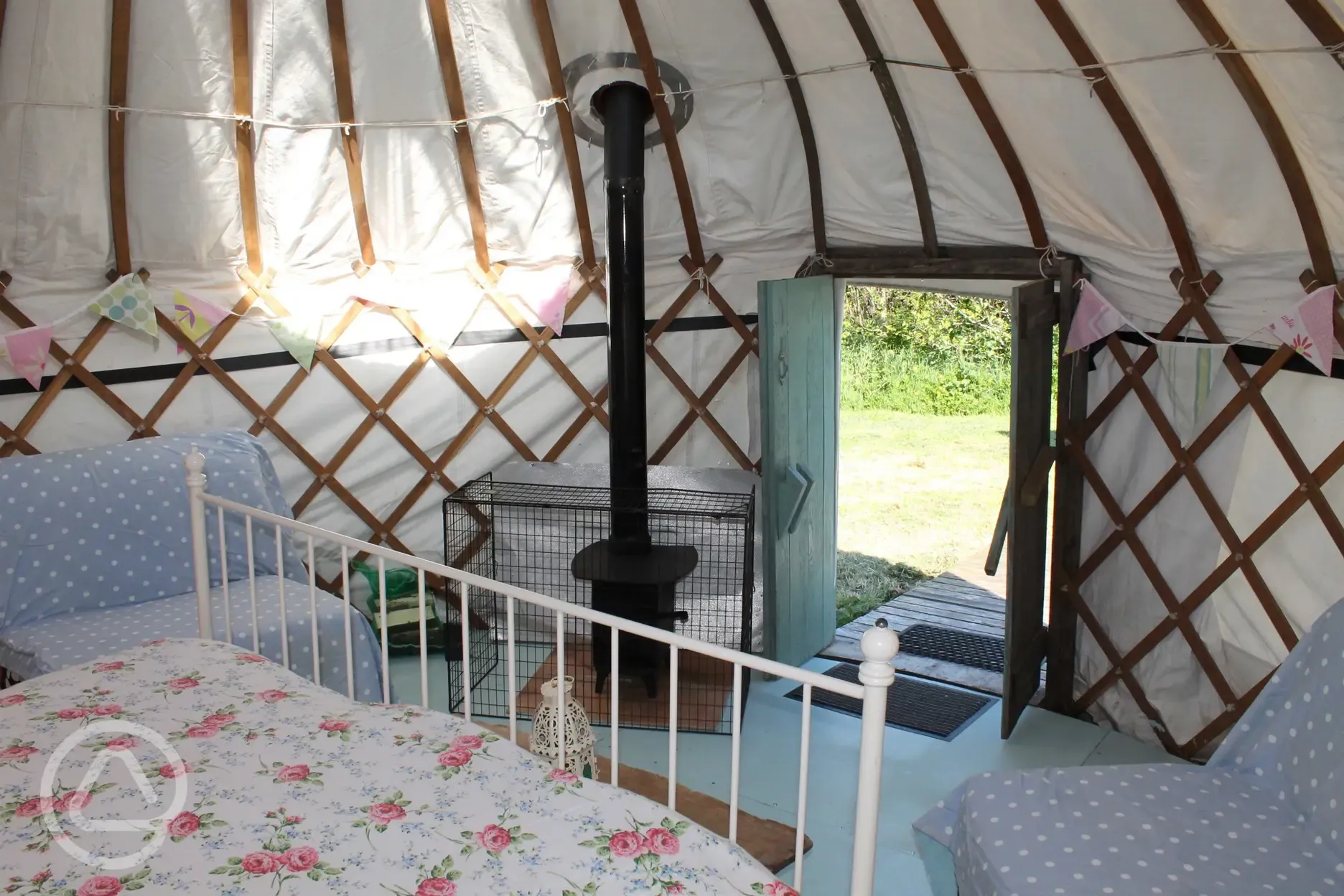 Yurt interior