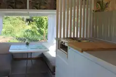 Vintage caravan interior