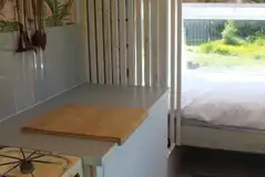 Vintage caravan kitchen