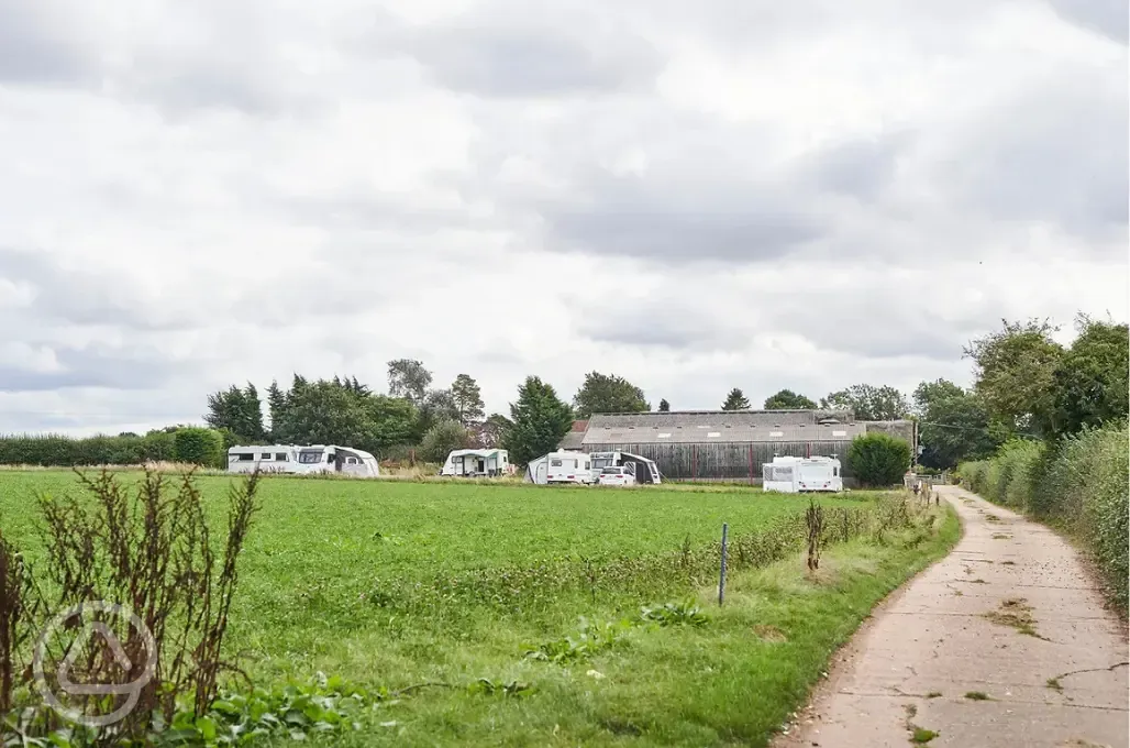 Field barn hardstanding pitches with optional electric Field barn hardstanding pitches with optional electric