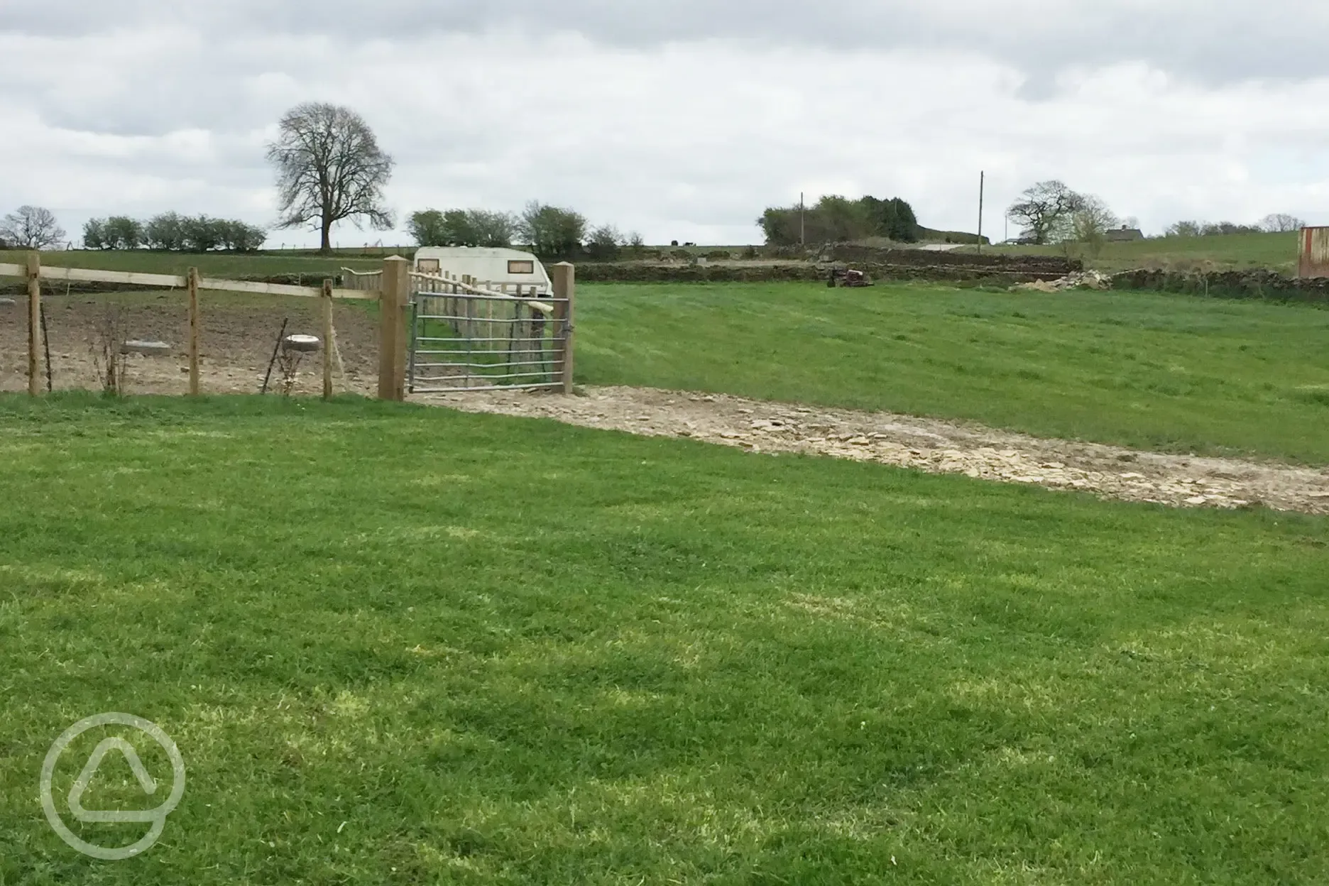 Caravan pitches at Moorhay