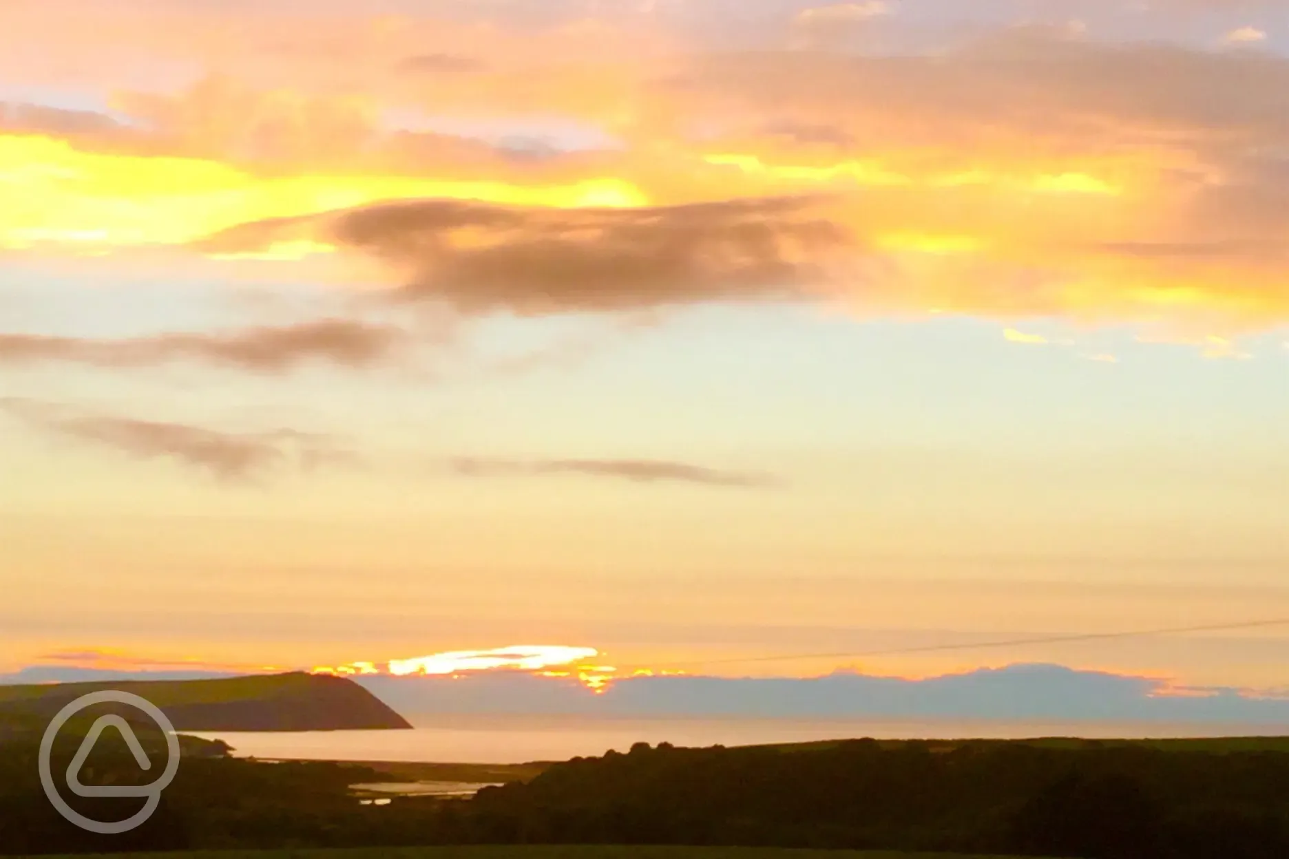 Dinas head and Newport bay.