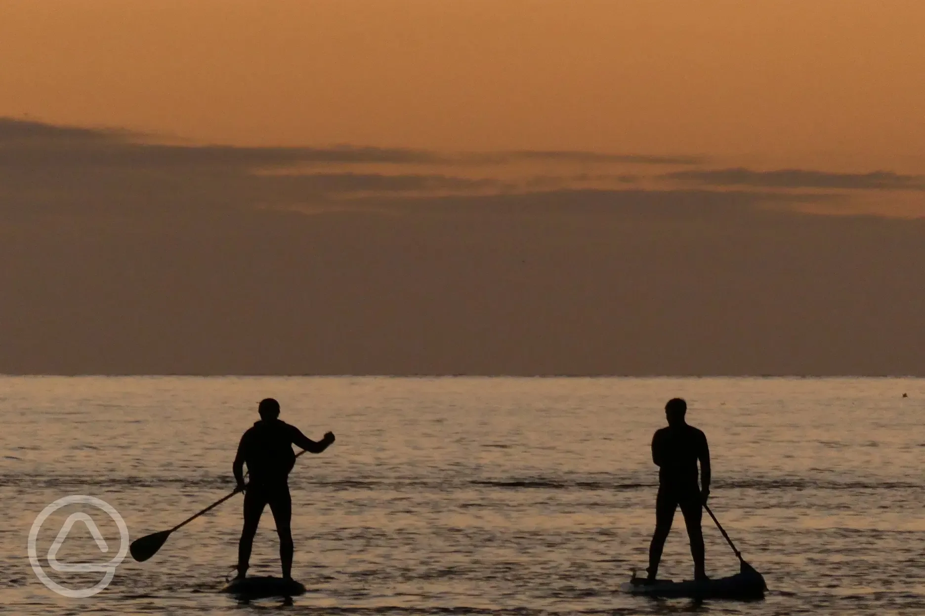 Paddle boarding at Parrog