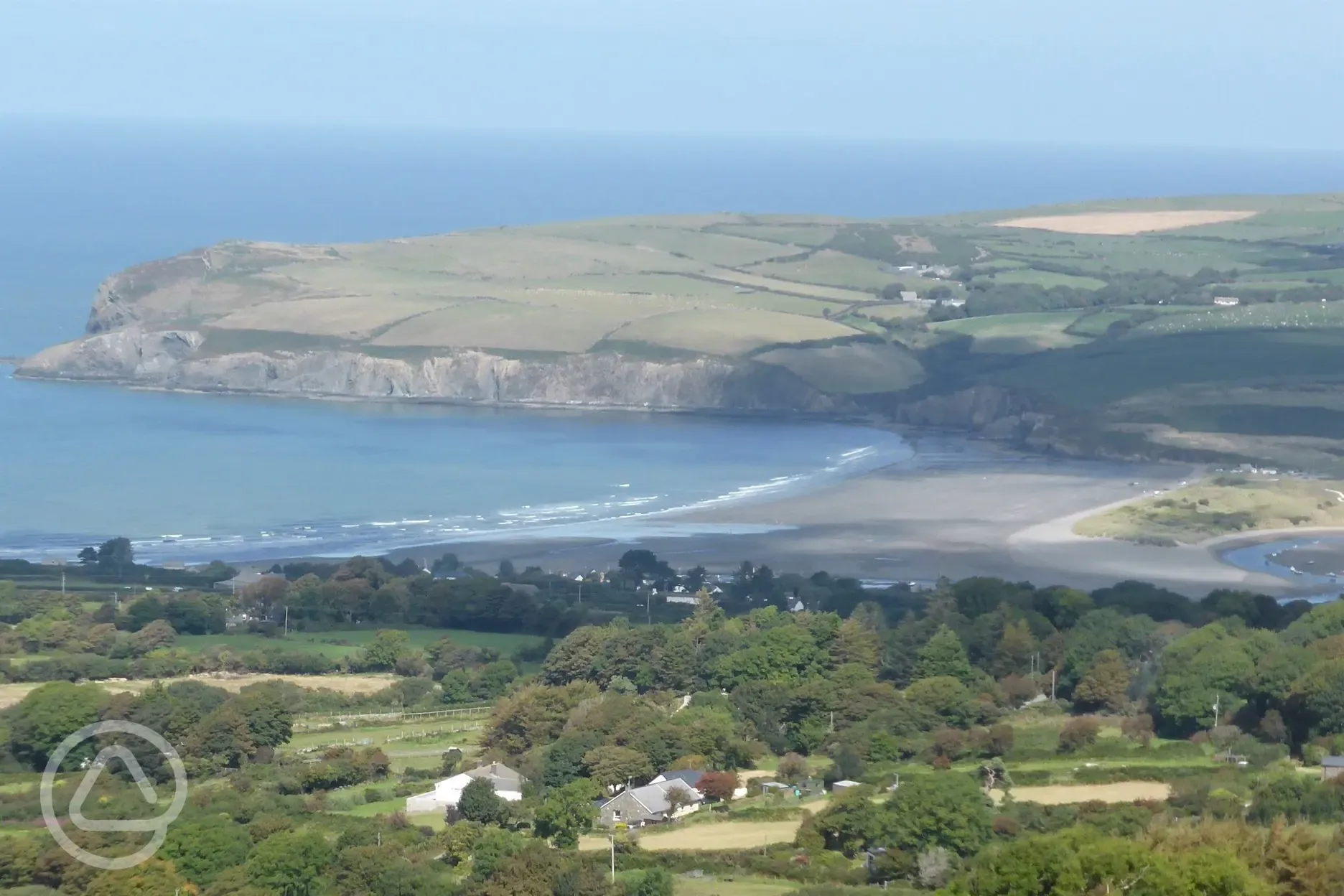 Newport Beach view from Mountain West road to Gwaun Valley.