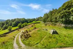 Non electric grass pitches on a hill Non electric grass pitches on a hill
