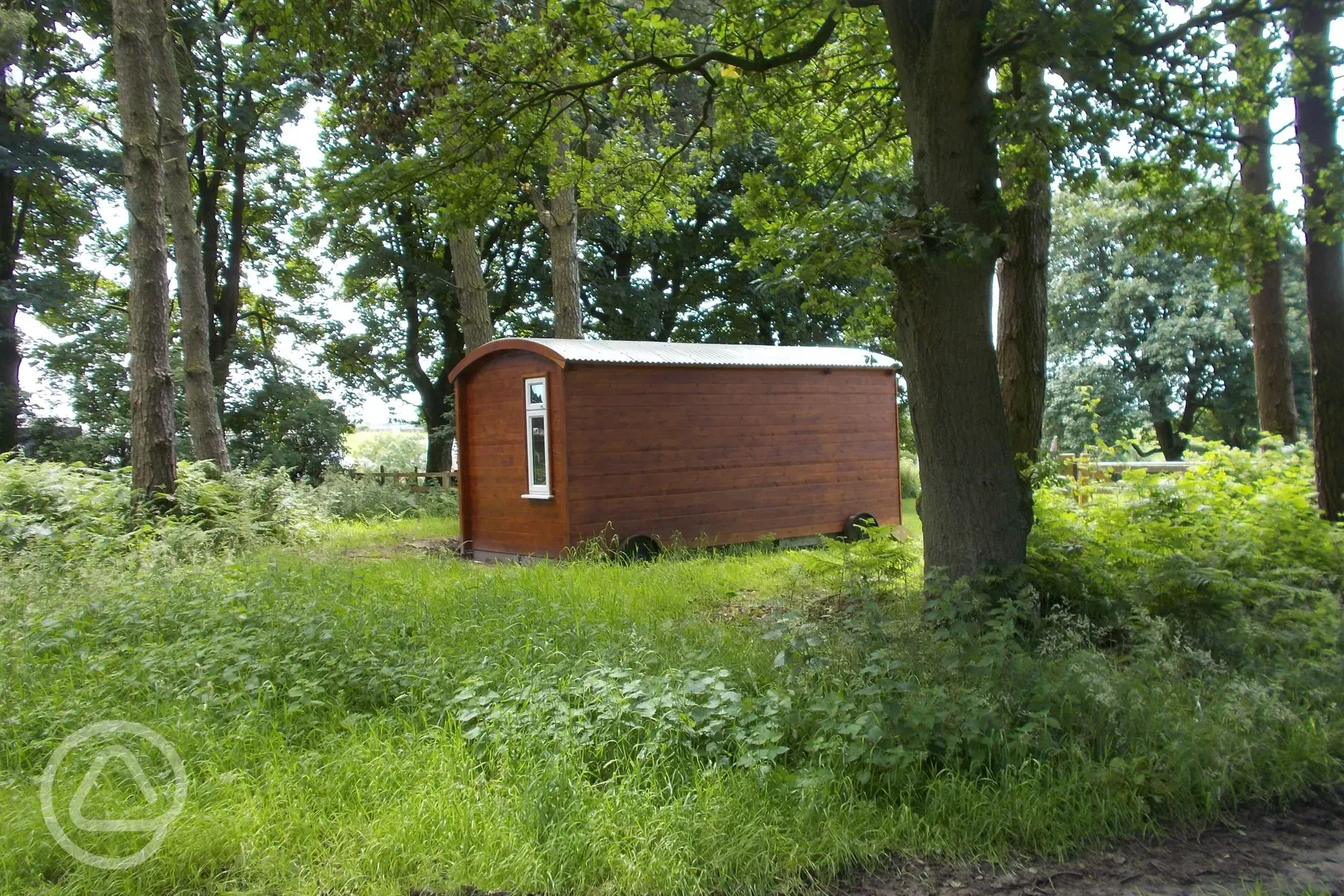 Shepherd's hut setting