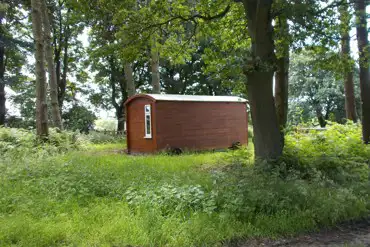 Shepherd's hut setting