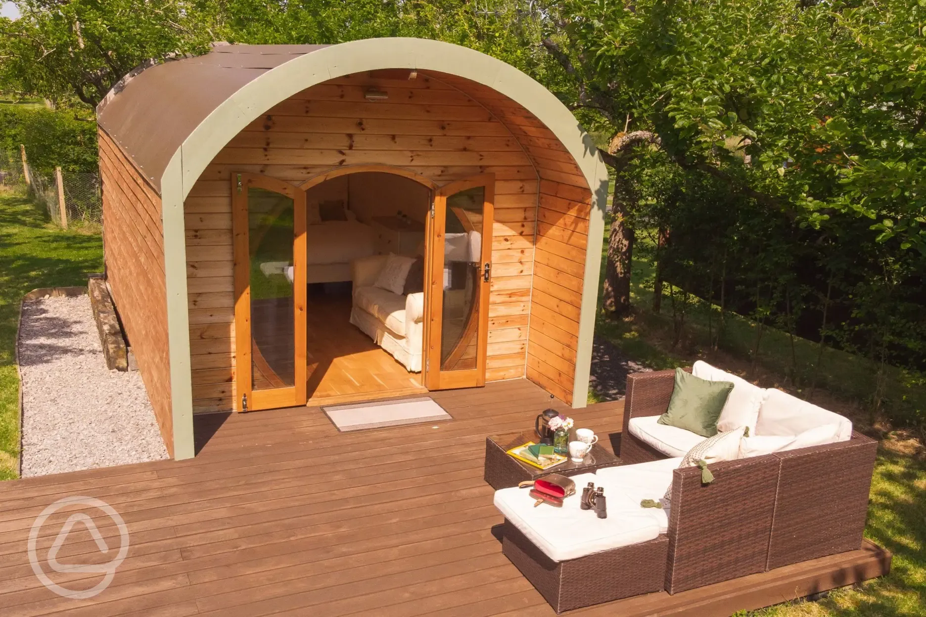 Ensuite glamping pod