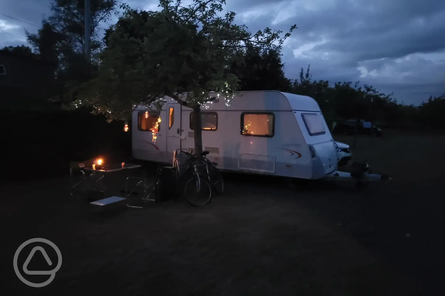 Campsite at night