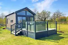 Glass House with hot tub