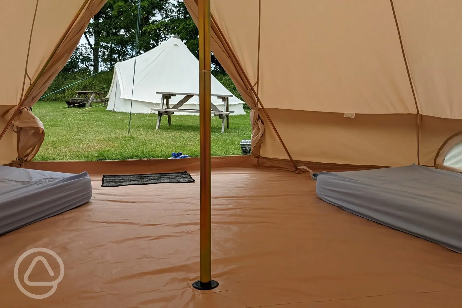 View from the bell tent