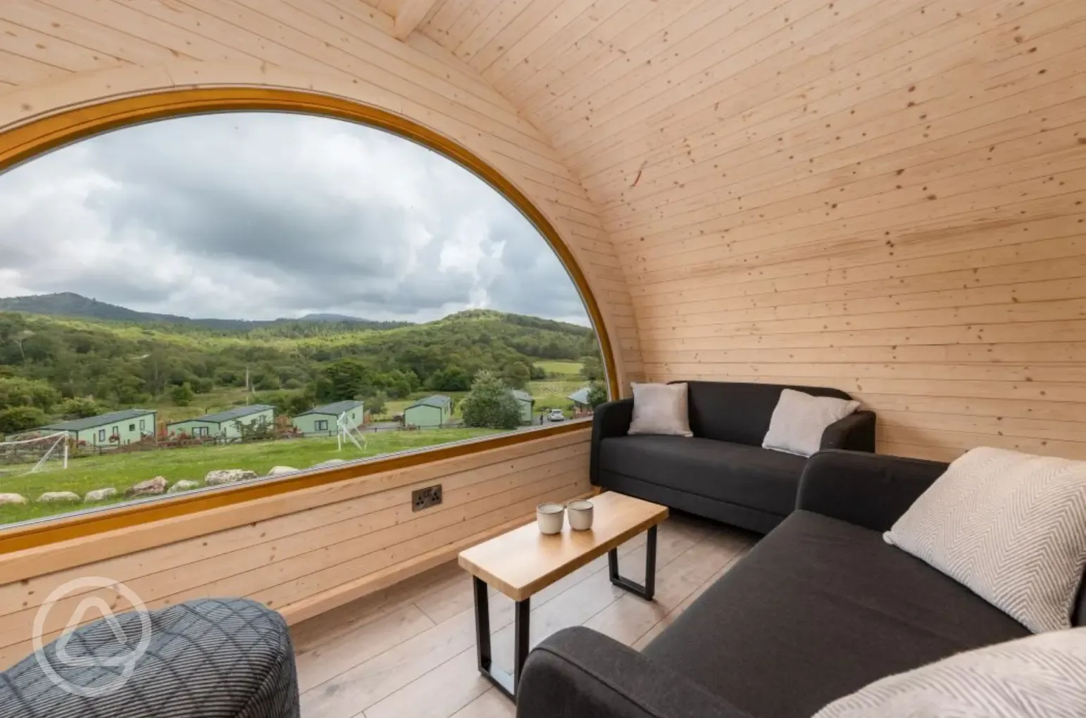 Parkgate cabin living area