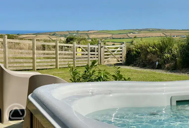 Private hot tub
