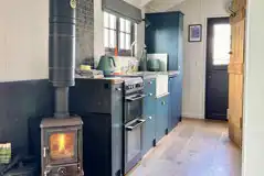 Penkenna shepherd's hut kitchen