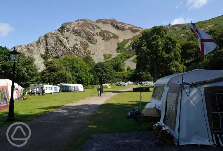 Touring and camping at Lyons Pendyffryn Hall