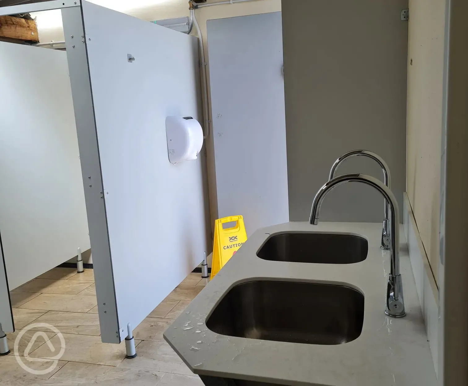 Men's toilets at Penwarne Campsite