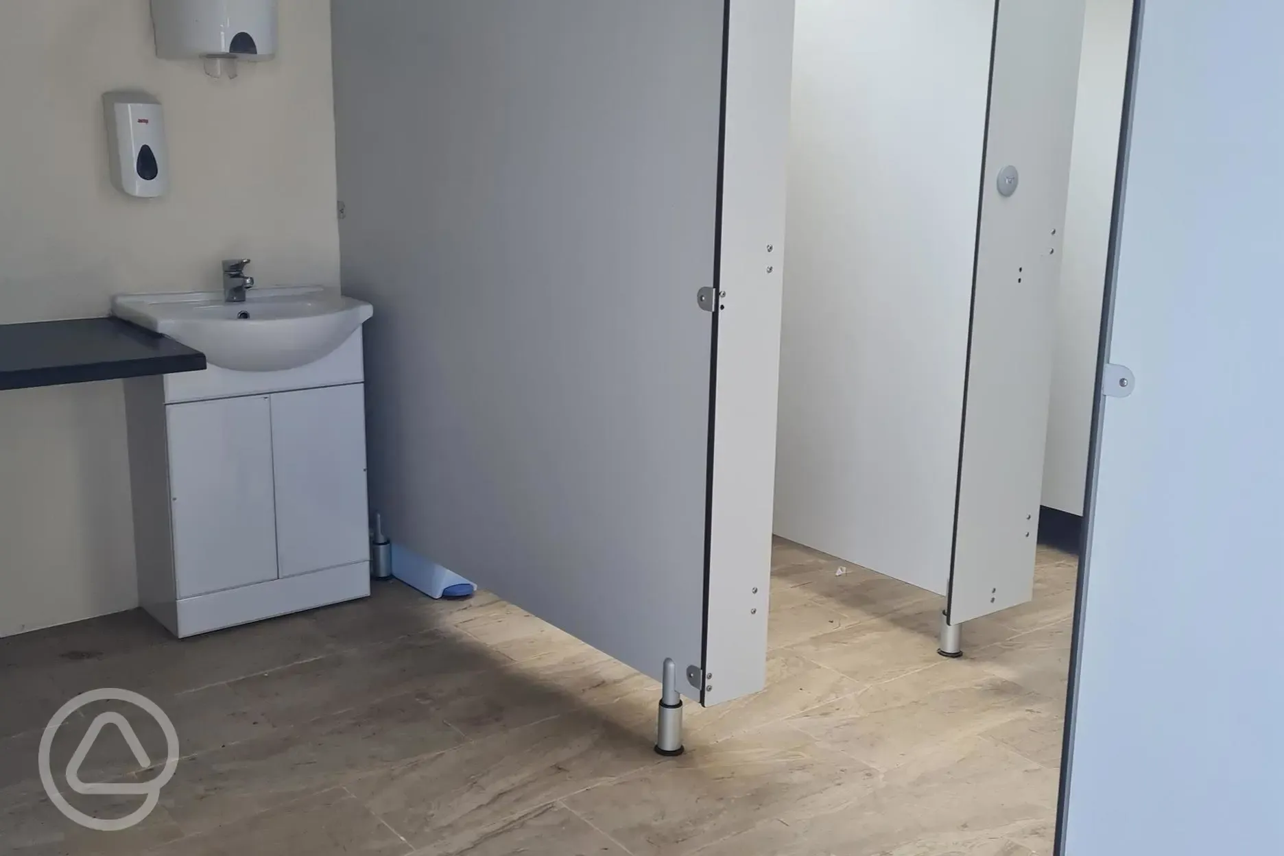 Women's toilets at Penwarne Campsite