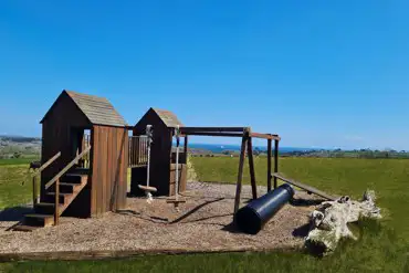 Children's adventure playground at Penwarne Campsite