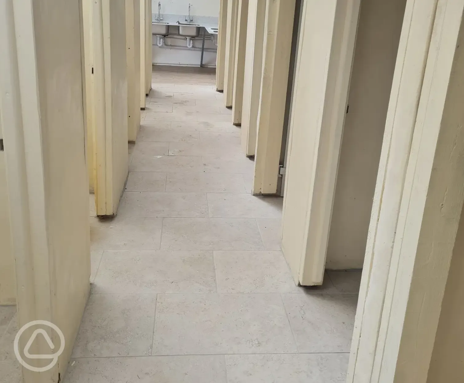 Women's warm showers at Penwarne Campsite