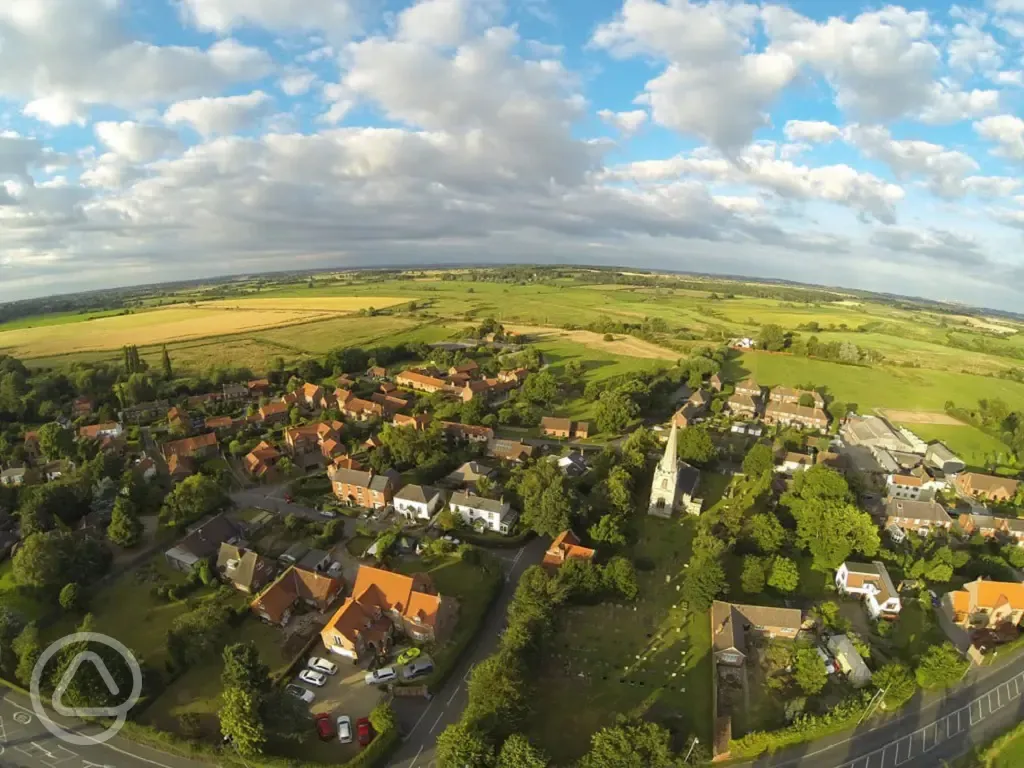 Aerial of the surrounding area