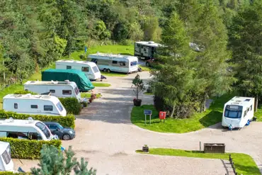 Fully serviced hardstanding touring pitches