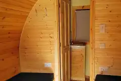Family ensuite hiker pod interior, sleeping five