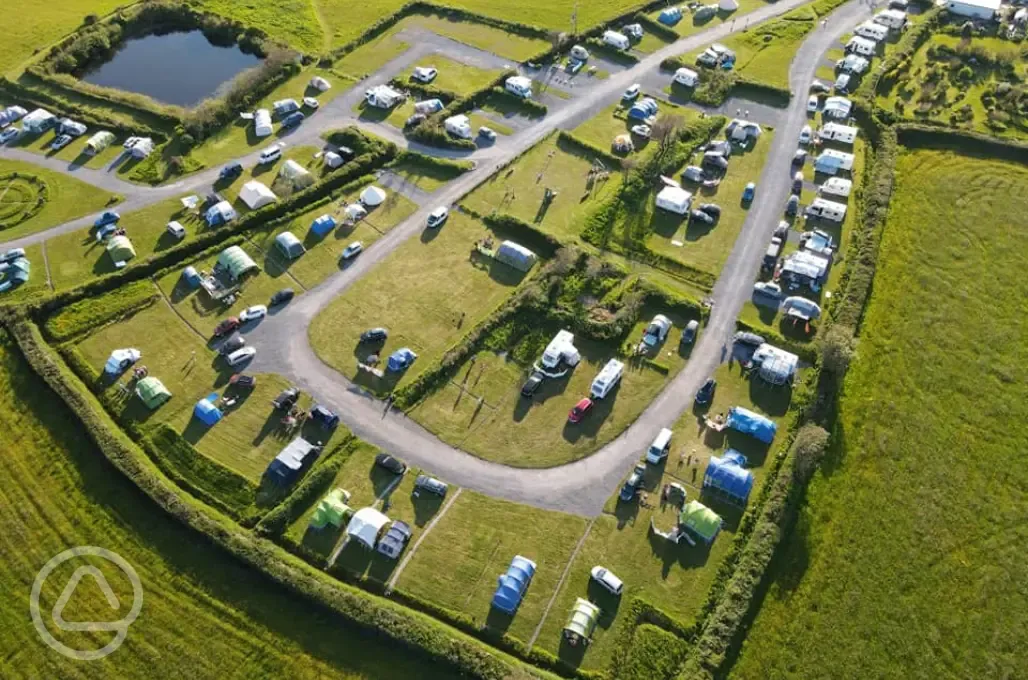 Aerial view of site 