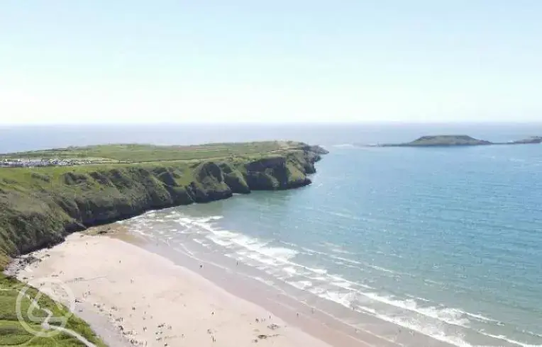 Beach near the site