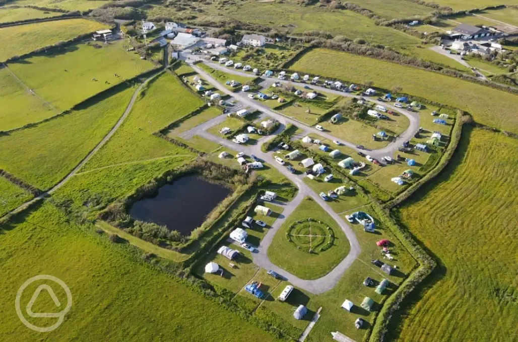 Aerial view of site 