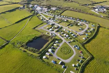 Aerial view of site 