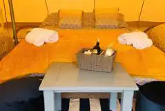 Lily Pad emperor bell tent interior