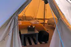 Lily Pad emperor bell tent interior