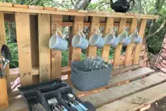 Billy Blue bell tent outdoor kitchen