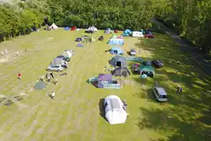 Aerial of the grass pitches