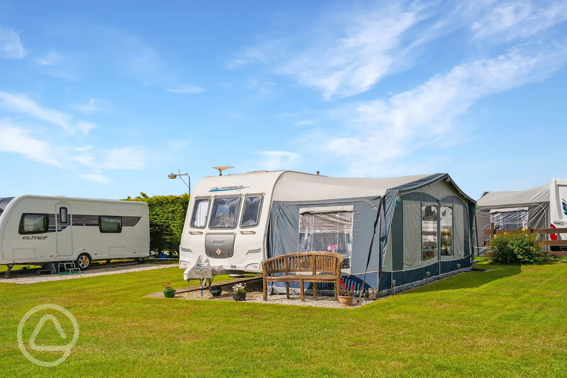 Fully serviced hardstanding pitches