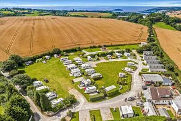 Aerial of campsite