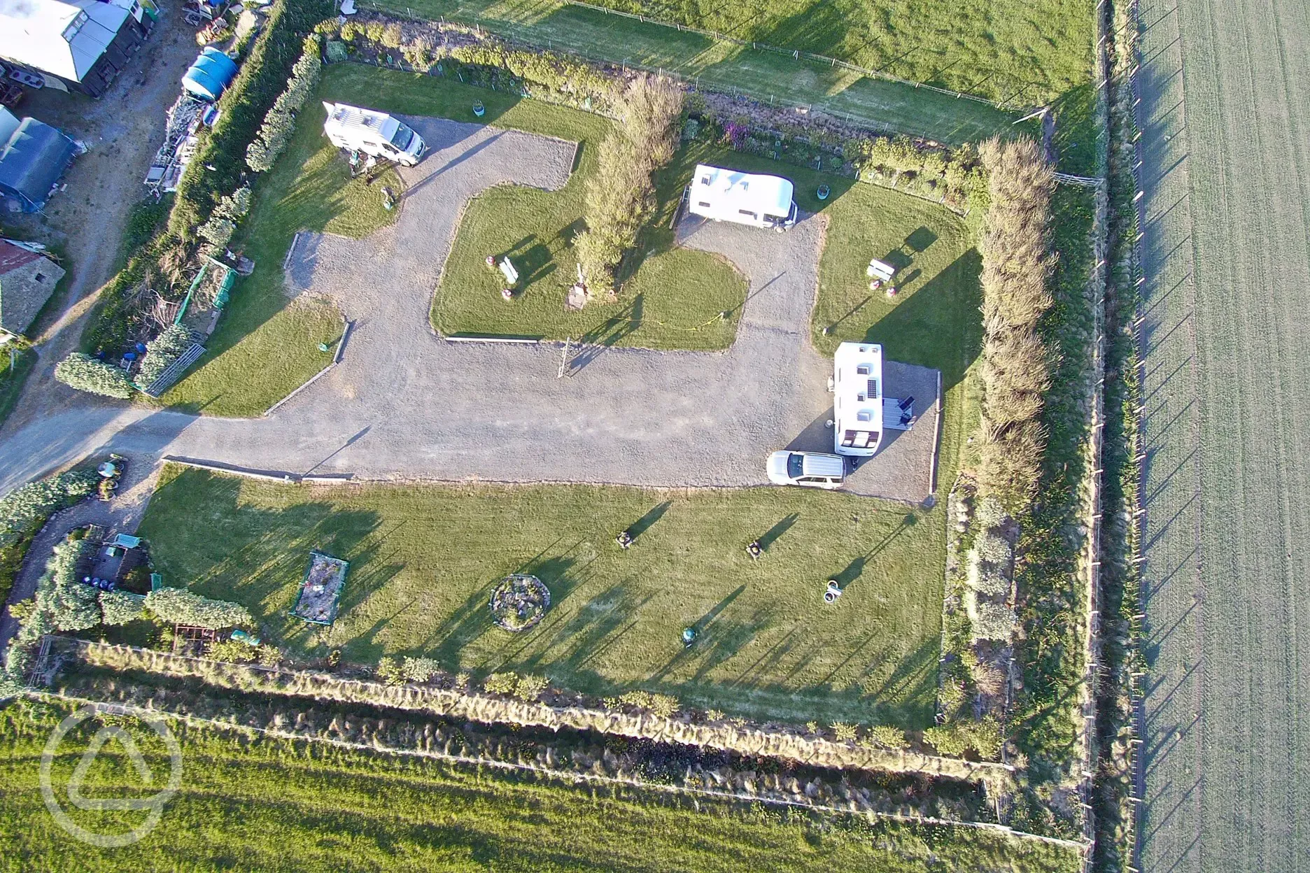 Drone view of site