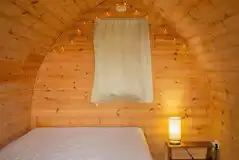 Hazel camping pod interior